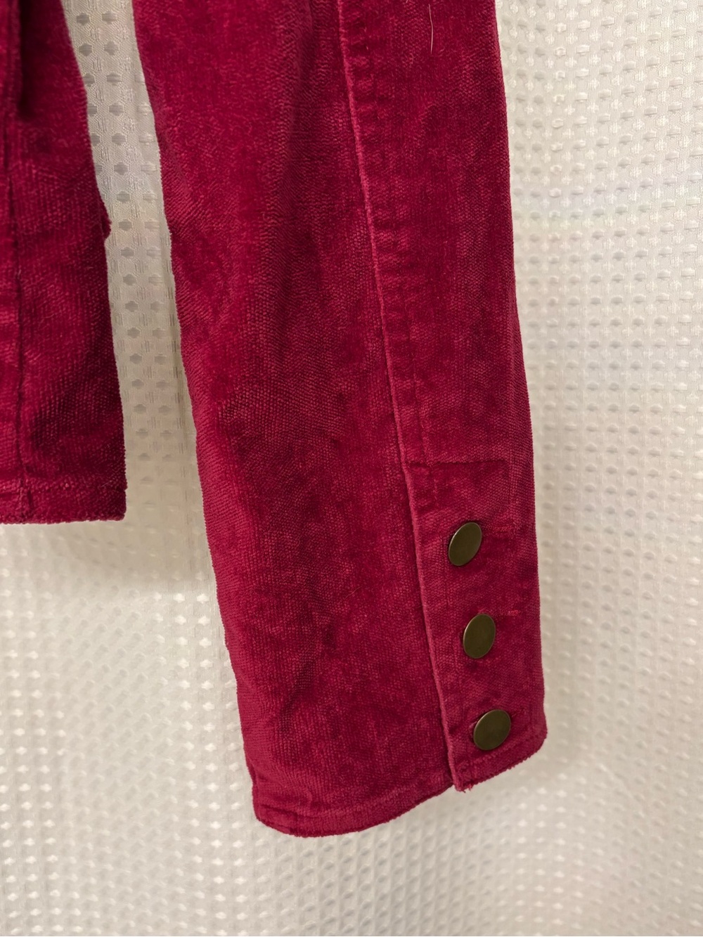 Red Rover Y2K Raspberry Velvet Fitted Blazer Jacket - Picture 6 of 8